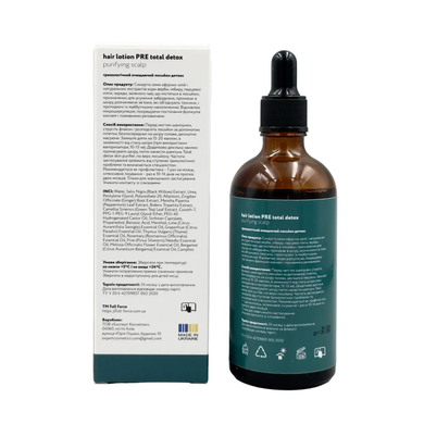 Full Force Очищаючий лосьйон детокс HAIR LOTION PRE TOTAL DETOX PURIFYING SCALP, 100 ml