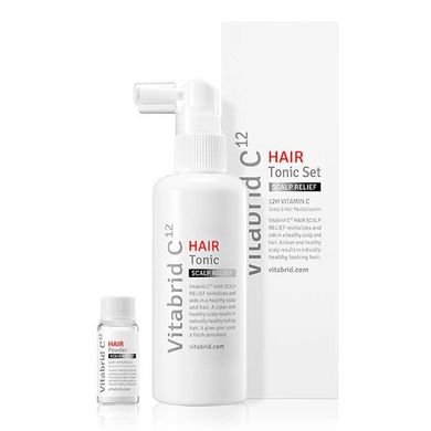 HAIR Tonic Set Scalp Relief Vitabrid C12 - набір (тонік + порошок).