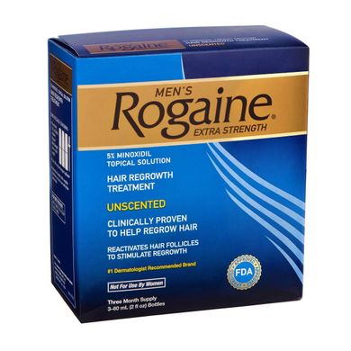 Rogaine 5% 60 ml.- для чоловіків., 3 флакона